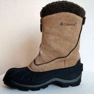 COLUMBIA Narrow 6 or 5.5 front Zip up winter Boots snow 6N